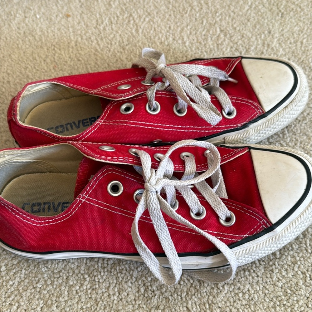 Converse, red, woman size 6, used